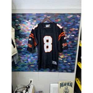 Vintage Starter Cincinnati Bengals Jeff Blake 8 Jersey Mens 48 L Black NFL